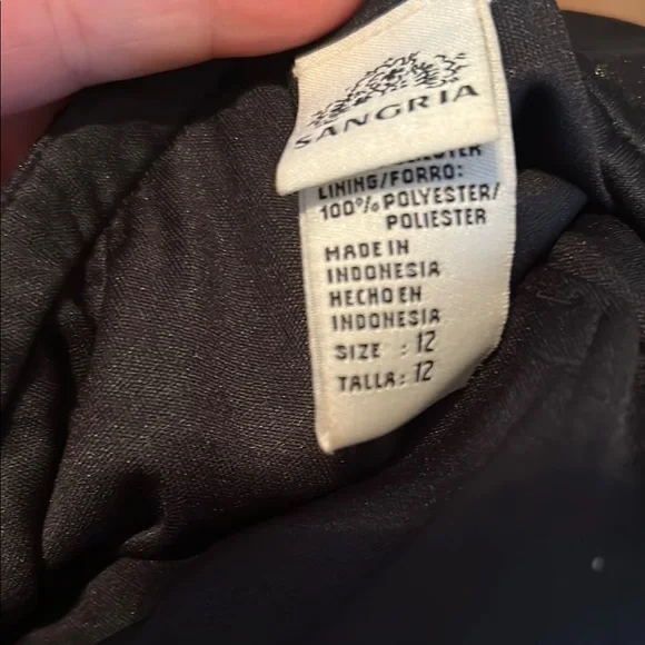 Elegant Black‎ and Gold Dress size 12 - Picture 8 of 9